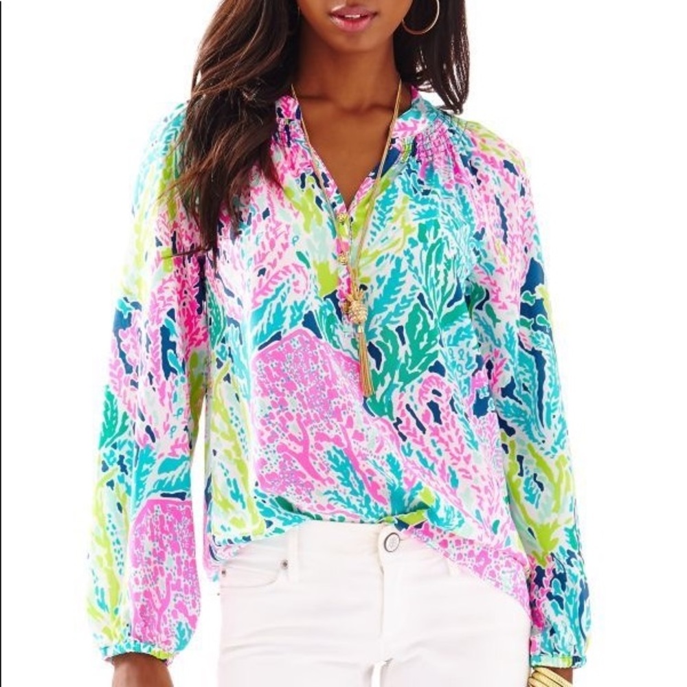 Lilly Pulitzer Lets Cha Cha Elsa Top